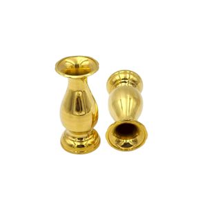 แจกันทองเหลืองแท้ขนาด 5 นิ้ว แข็งแรง ทนทาน ผิวสัมผัสสีทองเงางาม เหมาะสำหรับใช้ในบ้าน วัด ศาสนสถาน และการตกแต่ง จากประเทศไทย - Product Image 6