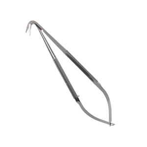 Ciseaux microchirurgicaux manuels en acier inoxydable de haute qualité, 165 mm, à lame angulaire de 25°, longueur de la lame de 15 mm, instruments de précision CE - Product Image 2