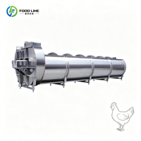Ligne d'abattage de poulets semi-automatique, mini-machine d'abattage de poulets, petite machine d'abattage rotative pour poulets