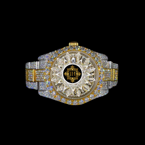 Reloj de Lujo para Hombre con Correa de Acero Inoxidable y Cristal de Zafiro, Estilo Hip-Hop, Resistente al Agua, con Diamantes Moissanite VVS - Product Image 1