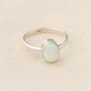 Natural Ethiopian <b>Opal</b> Ring925 Sterling Silver Rose Gold Yellow Gold Plated Oval Cabochon Gemstone Stackable <b>Ring</b> Christmas Gift - Product Image 5