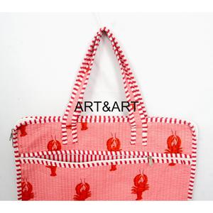 Bolso para Portátil Hecho a Mano, Duradero, Ligero, Moderno, con Estampado Artesanal, Asa Acolchada, Cierre, Gran Capacidad, Textil Informal - Product Image 5