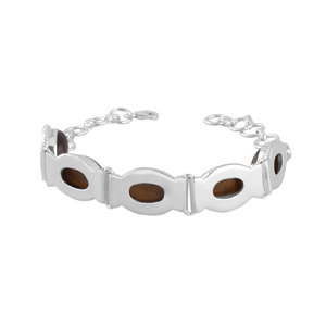 Pulsera Unisex Bohemia Tribal Hecha a Mano de Plata de Ley 925 con Cuarzo Azul Indio para Uso Diario y Ocasiones Festivas - Venta al por Mayor - Product Image 2