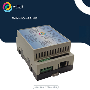 โมดูลอินพุตแบบอะนาล็อก 4 พอร์ต WIN-IO-4AIME รองรับ Modbus TCP ผ่านอีเธอร์เน็ต วัสดุพลาสติก สำหรับมอเตอร์ไฟฟ้ากระแสตรง/สลับ ใช้กับอุปกรณ์อุตสาหกรรมและระบบไฟฟ้าในอาคาร - Product Image 1