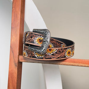 Cinturón de cuero personalizado vintage y moderno, cinturones de cuero mecanizados a mano para hombres y mujeres, cinturones de cuero de vaca ajustables personalizados - Product Image 5