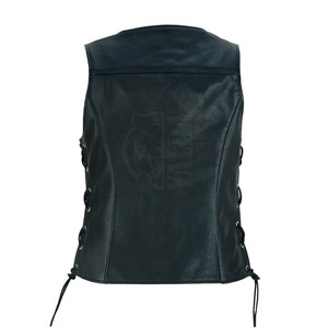 Gilet d'extérieur en cuir véritable tricoté pour femme, qualité supérieure, prix raisonnable, vente en gros, dernier design, respirant, pour la vente en ligne - Product Image 2