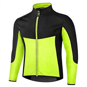 Men's Softshell Cycling <b>Jacket</b> Windproof Thermal Outdoor <b>Running</b> Hiking <b>Reflective</b> Breathable Sports <b>Jacket</b> Activewear Custom - Product Image 1