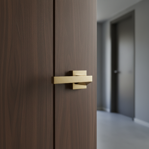 Modern Luxury Brass Door Lever <b>Handle</b> Set | Premium Door Hardware with Mortise <b>Lock</b> in Antique, Gold, Black & Graphite Finish - Product Image 3