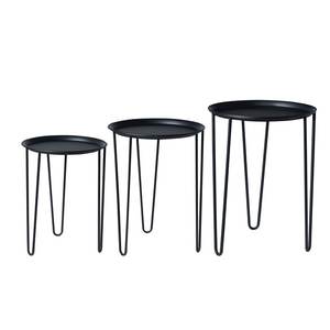 Juego de Mesas Nido Modernas de Acero Inoxidable OEM Personalizadas con Acabado de Recubrimiento en Polvo de Larga Duración para Soluciones de Muebles para el Hogar - Product Image 3