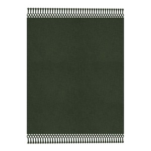 Manta de Algodón 100% de Estilo Liso para Todas las Estaciones, con Grandes Flecos, Ecológica, Suave y de Calidad Premium para Decoración Navideña - Product Image 3