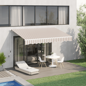 Tenda a Cassonetto Motorizzata in Lega di Alluminio, Larghezza Massima 4m, Proiezione Massima 6m, Protezione dalla Pioggia, Illuminazione LED, Finitura Rivestita - Product Image 1