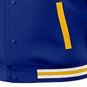 Stand Collar Sleeve Baseball Letterman Varsity <b>Jacket</b> with Cartoon Pattern for Men New High Street Factory Wholesale - Product Image 2