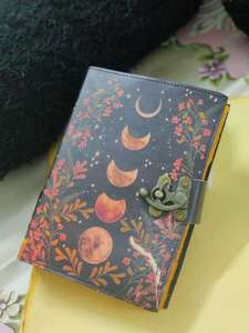 Vintage Handmade Leather <b>Mini</b> Travelers <b>Notebook</b> Custom Diary Saddle Stitched Binding Eco-Friendly Water Color Black Pencil Gift - Product Image 2