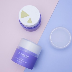 [ECOSMEC] SO BASE Masque Crème au Collagène Sans Rinçage avec Contenant Distributeur Fraîcheur – Masque Crème Visage Hydratant Barrière Cutanée - Product Image 3