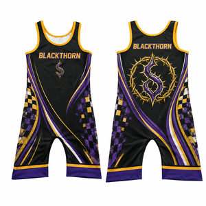 Traje de Lucha Libre para Hombre, 100% Spandex Poliéster, 300g, Corte Ajustado, Logotipo Personalizado, Tallas Disponibles, Uniforme de Powerlifting - Product Image 3