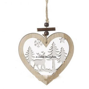 Magnifiques décorations de Noël suspendues en argent fini, de qualité supérieure, avec boîte, Père Noël, à prix exceptionnel - Product Image 2