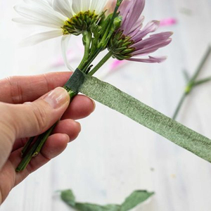 Juego de Cintas Florales Hechas a Mano de Primera Calidad, Cinta Floral Elástica Impermeable para Arreglos Florales, Manualidades, Suministros para Envolver Flores - Product Image 1
