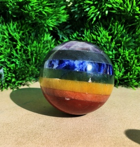 Meilleure vente dernière nouveauté Offre Spéciale boule de sphère en cristal de sept chakras pour la méditation de guérison à vendre taux de gros - Product Image 1