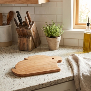 Natural Suar Wood Rabbit <b>Shape</b> Cutting Board Food Grade Large Animal Chopping <b>Block</b> Non Varnished Wooden Slicing Plate Bali - Product Image 3