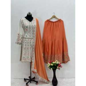 Beau haut bas et Dupatta pour femmes avec diamant pour les fêtes - Product Image 2