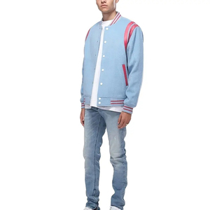 Breathable Sporty Winter <b>Men</b> Varsity <b>Jacket</b> Stand Collar Front Fully Customized Premium Quality Wool <b>Jacket</b> Sustainable Quick - Product Image 3