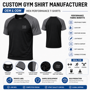 เสื้อฝึกซ้อมผู้ชายแบบมีแผ่นตาข่ายและคอเสื้อแบบริบ มีตัวเลือกพิมพ์โลโก้ตามสั่ง เหมาะสำหรับยกน้ำหนักและออกกำลังกาย - Product Image 2