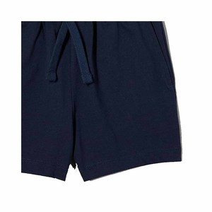 Women's White Short Sleeve T-Shirt and Navy Blue Drawstring Shorts Set Cotton Breathable Casual Wear - Product Image 6