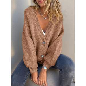 Prettypgcdn <b>Women's</b> Trendy Long Sleeve Button <b>Oversized</b> Chunky Knit <b>Cardigan</b> Sweater <b>for</b> Fall 2025 Outerwear - Product Image 3