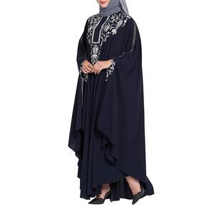 OEM Custom Luxury Turkish Style Maxi Abaya with Long <b>Sleeve</b> V Neck for Women <b>Butterfly</b> Abaya - Product Image 2