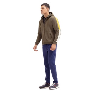 Venta al por mayor personalizado hombres elegante manga Sudadera con capucha Colorblock manga completa pulóver Sudadera con capucha Streetwear Otoño Invierno Apprale - Product Image 2