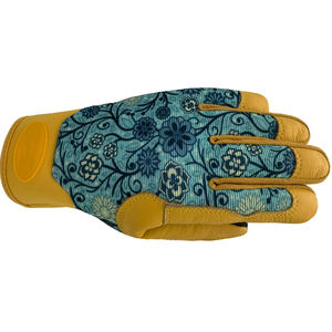 ถุงมือทำสวนหนังวัวแบบแยกส่วน ทนความร้อนและทนประกายไฟ ถุงมือป้องกันส่วนบุคคลสำหรับทำสวน พร้อมปลายนิ้วที่สามารถสัมผัสหน้าจอได้ - Product Image 5