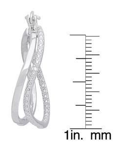 Orecchini a cerchio con accento di diamanti | Macacy's - Product Image 3