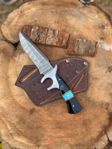 Couteaux de chasse tactiques et de camping en acier Damas édition spéciale, personnalisables, support OEM - Product Image 3