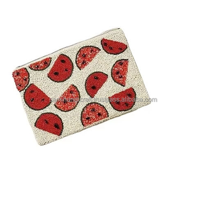 กระเป๋าคลัทช์แบบมีสายสะพายแฟชั่นสำหรับผู้หญิงกระเป๋าลูกปัดปักเมล็ดพันธุ์แนวชนเผ่าเครื่องประดับทันสมัย - Product Image 4