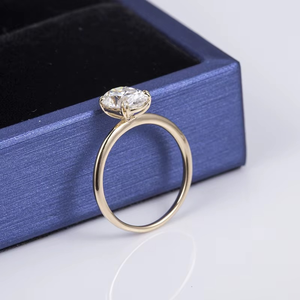 Real 925 <b>Silver</b> 18K 14K 10K Solid Gold Jewelry Women Engagement Oval D Color VVS Moissanite <b>Ring</b> For <b>Men</b> And Women - Product Image 4