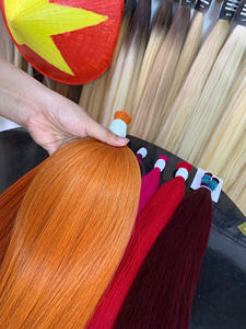 Cabello Virgen al Por Mayor, Extensiones de Cabello de un Solo Donante, Color Teñido, Fábrica de Vietnam, Proveedor Especial al Por Mayor, Liso, Listo para Enviar, Colorido - Product Image 4