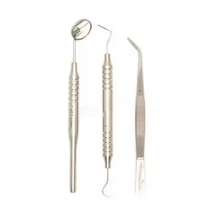 Kit de Examen Dental de Acero Inoxidable para Uso Profesional, Espejo para Blanqueamiento Dental, Pinzas, Instrumentos Básicos Quirúrgicos - Product Image 3