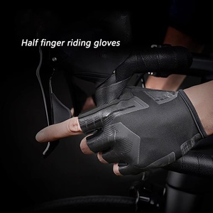 Gants de sport unisexes en cuir de qualité supérieure, demi-doigts, respirants, antidérapants, avec support de poignet réglable - Product Image 3