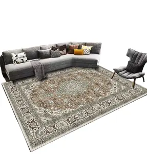 फ़ारसी कालीन थोक 2x3m अनुकूलित आकार लिविंग रूम रेट्रो क्रिस्टल मखमली कश्मीरी कालीन