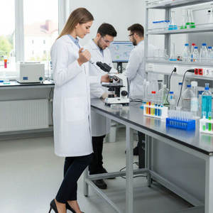 Blouse de laboratoire blanche OEM 2026 en gros, personnalisée pour médecins, infirmières, laboratoires, uniformes d'hôpital, chimistes et pharmaciens - Product Image 3