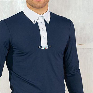 Lightweight <b>Men</b> Equestrian Full SLeeves Shirt Breathable Stretch Fabric Horse Riding <b>Base</b> <b>Layer</b> for Training and Summer Riding - Product Image 5