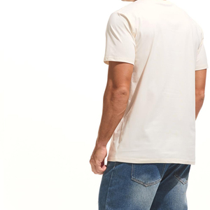 Camiseta Formal de Manga Corta para Hombre, Cuello Redondo, Corte Regular, Color Sólido, 100% Algodón Jersey, Ecológica, Transpirable y de Secado Rápido - Product Image 4