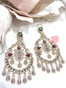 Atractivos Pendientes de Moissanita Chapados en Oro para Mujeres y Niñas, Ideales para Looks de Noche y Fiestas - Product Image 2