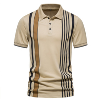 Chemise décontractée pour homme avec logo personnalisé, en fil teint, respirante, en coton et fibre de bambou, tricotée, grandes tailles, vente en gros OEM