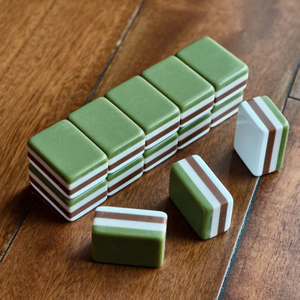 Moderno Juego de Mahjong Americano Portátil de 4 Capas, 160 Piezas de Acrílico de Lujo con Grabado Perlado Rosa, Ecológico - Product Image 4