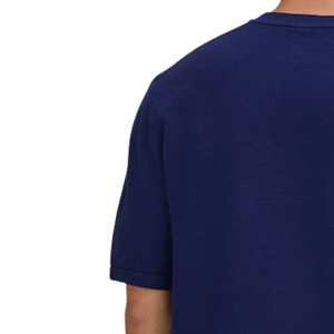 เสื้อยืดคอกลมแขนสั้นผู้ชาย สีกรมท่า ทรงปกติ ผ้าพรีเมียมเนื้อนุ่มพิเศษ ทอแบบสมาร์ท ป้องกันการเป็นขุย ใส่ได้ทุกวัน - Product Image 4