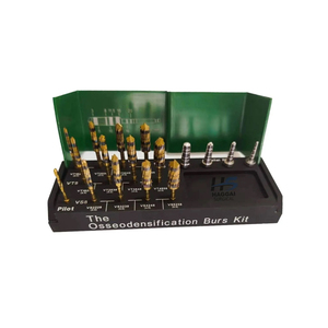 Kit chirurgical de 8 forets trepaneurs pour implants dentaires, avec porte-fraise offert, en acier inoxydable, pour greffe osseuse, instruments médicaux - Product Image 4