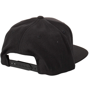 Casquette de baseball noire à 6 panneaux, ajustée, unisexe, décontractée, couleur unie, tissu sergé, pour adulte - Product Image 6