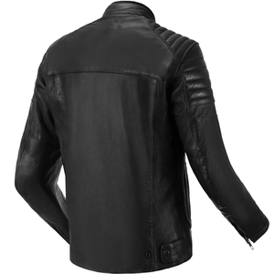 Chaqueta de cuero de moto negra de alta calidad para hombre, almohadilla protectora de seguridad, ropa deportiva de talla grande, tela de alta calidad - Product Image 2