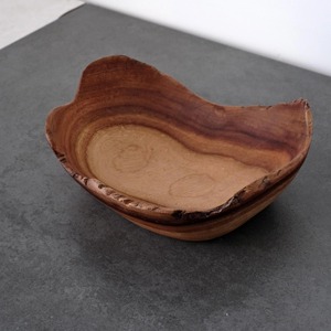 Série d'articles de table en bois de camphre faits à la main, bol en bois naturel biologique - Product Image 6